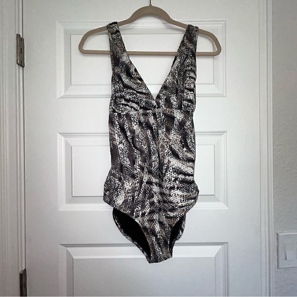 Cabarita Swim Australia Snake Skin Print One Piece Swimsuit
